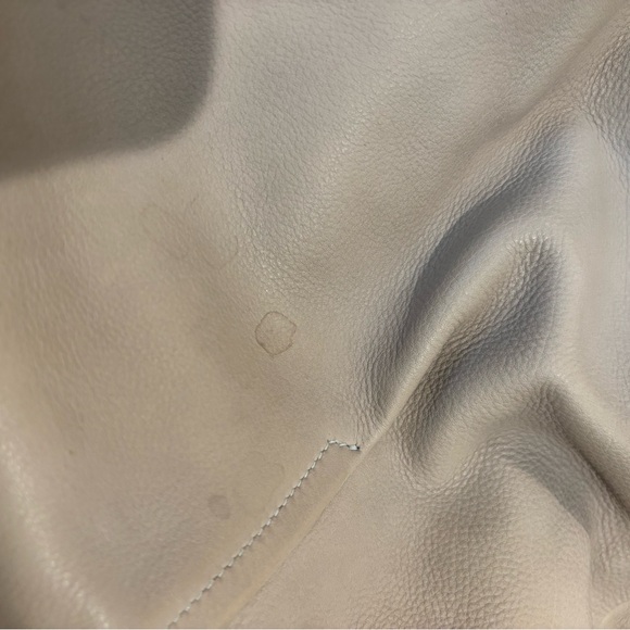 Ferragamo Taupe Leather Tote Bag with Silver Accent - Picture 3 of 3